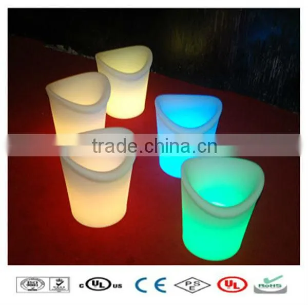 LED Lighting Colorful bar beer cooler plastic led wedding ice buckets