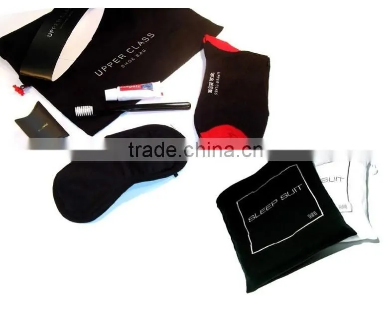 2014 popular cheap travel flight kit with pouch