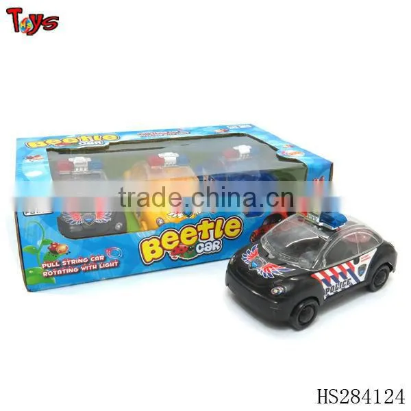 Wholesales pull line police car candy toy