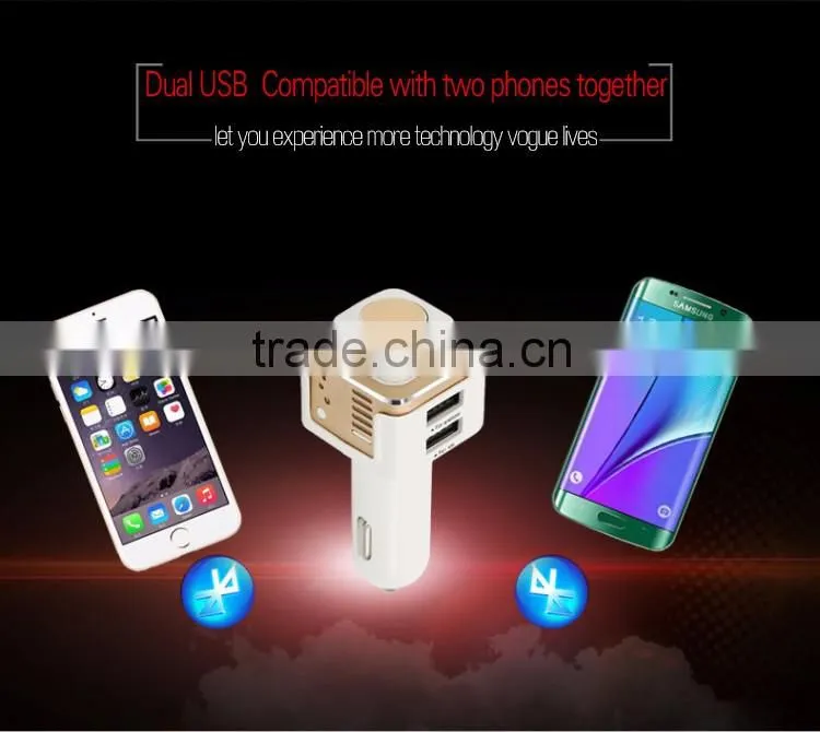New energy car bluetooth with car charging oxygen bar,car charging bluetooth with headset