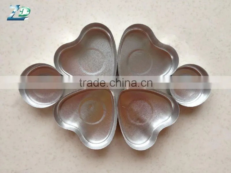 round shape aluminium cup for tealight candle holder