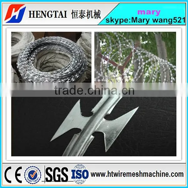 razor barbed wire mesh making machine( direct factory)