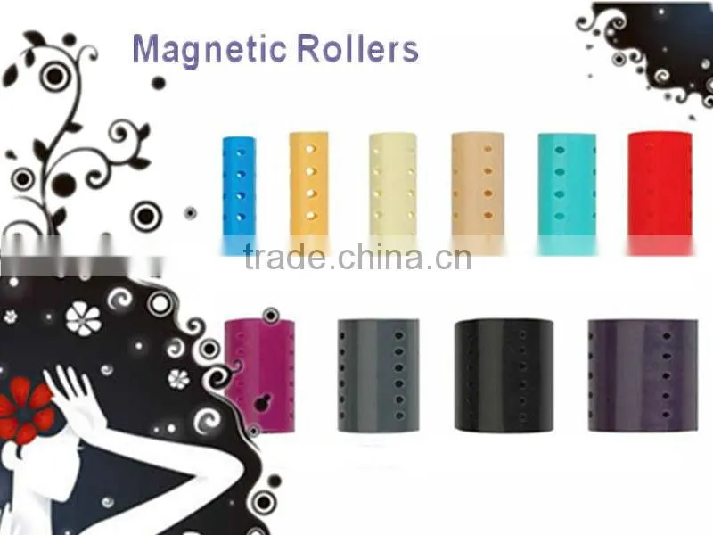 Magnetic hair rollers CR021 /magnetic roller/plastic hair roller