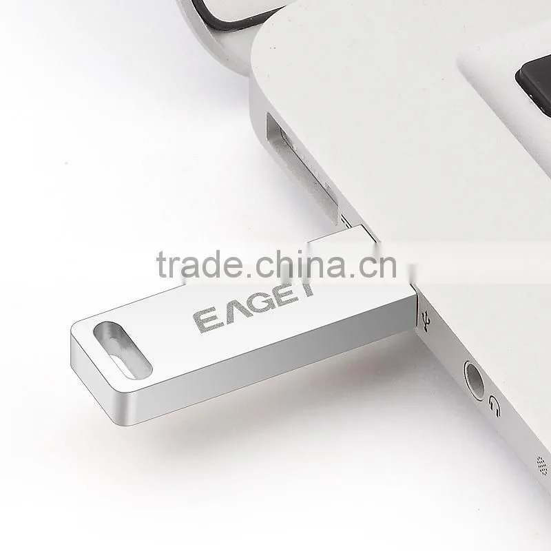 EAGET Brand factory price USB Flash Drive Metal case Free laser logo USB memory stick