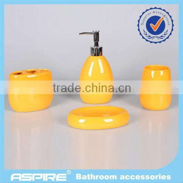 New ceramic unique design bathroom set wholesaler