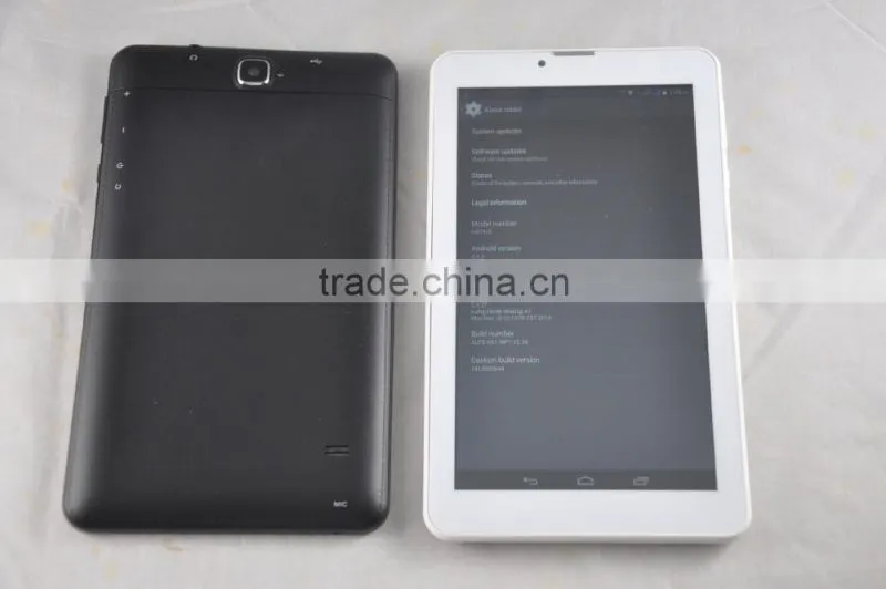 7 inch 3G tablet pc mtk8382 quad core 1024x600IPS 1.3ghz 1+8G 0.3+2.0 camera with GPS/bluetooth/FM