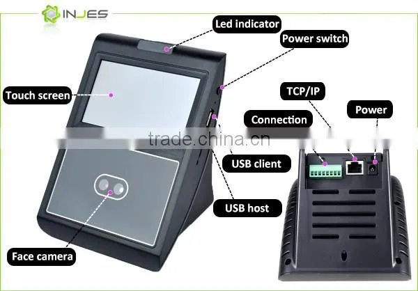 Office Linux LAN Biometric Access & Time Attendence With Camera
