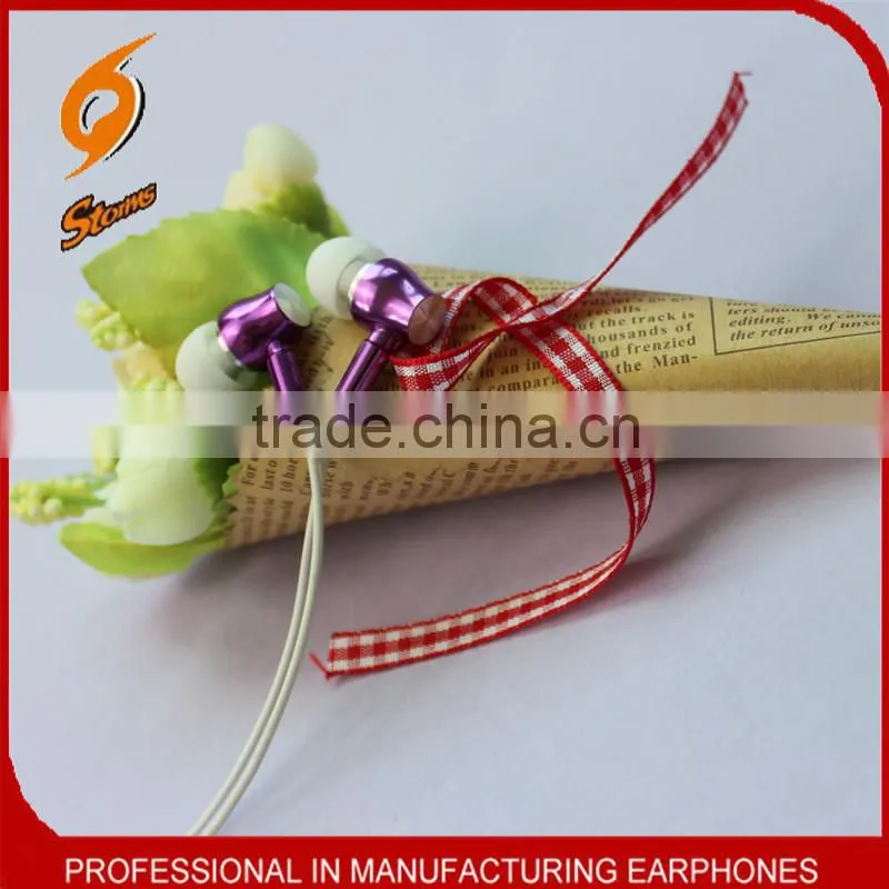 Matel earphone for mobile phone,Fashionable Earphone With Mic