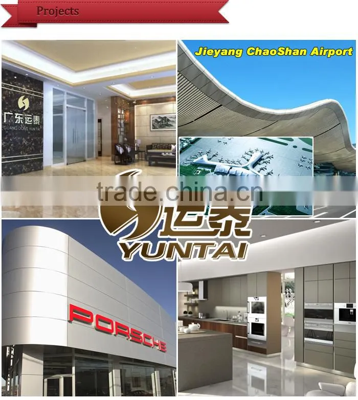 famous brand Aluminum composite panel in Guangdong PVDF coated Interior design