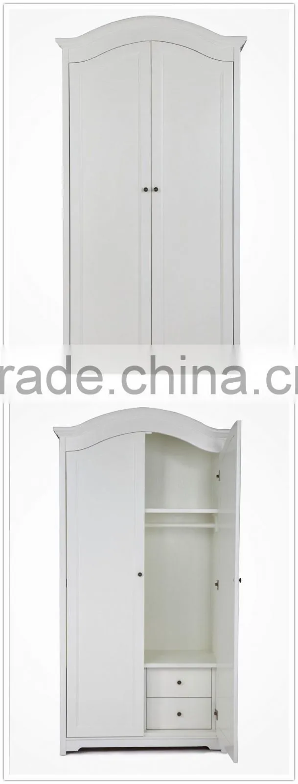 French provencial white wooden wardrobe
