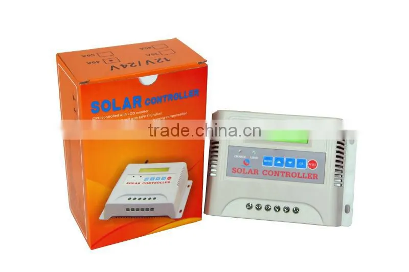 30A Solar charge controller with LCD monitor 12v 24v solar charge controller