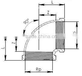 good quality Taiwan brass fitting pipe 90 degree street elbow