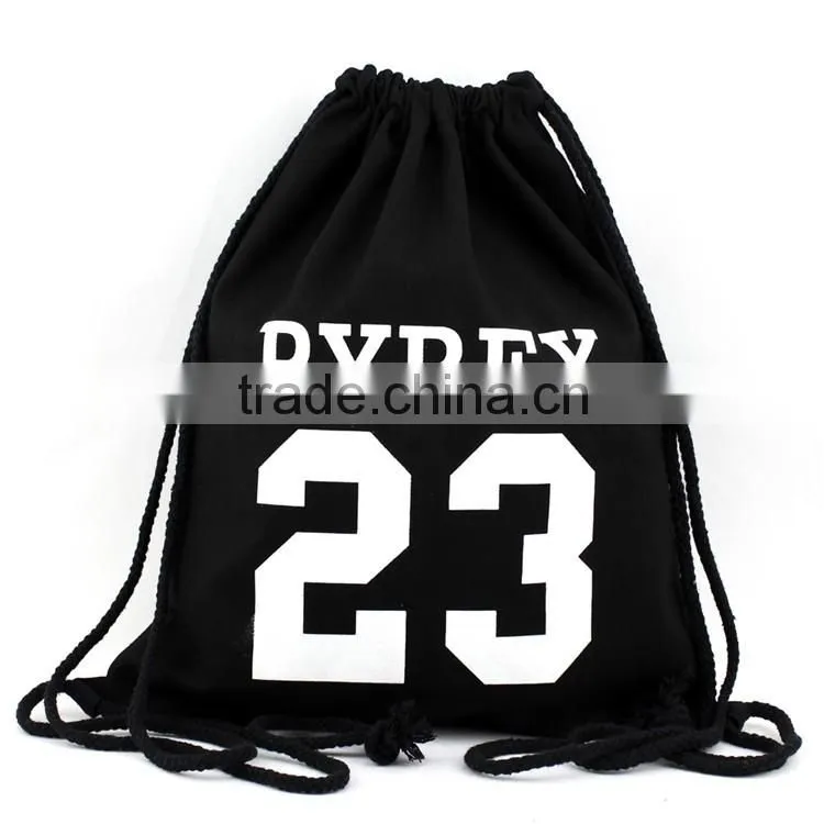 Customized Cotton Drawstring Punch calico drawstring bag