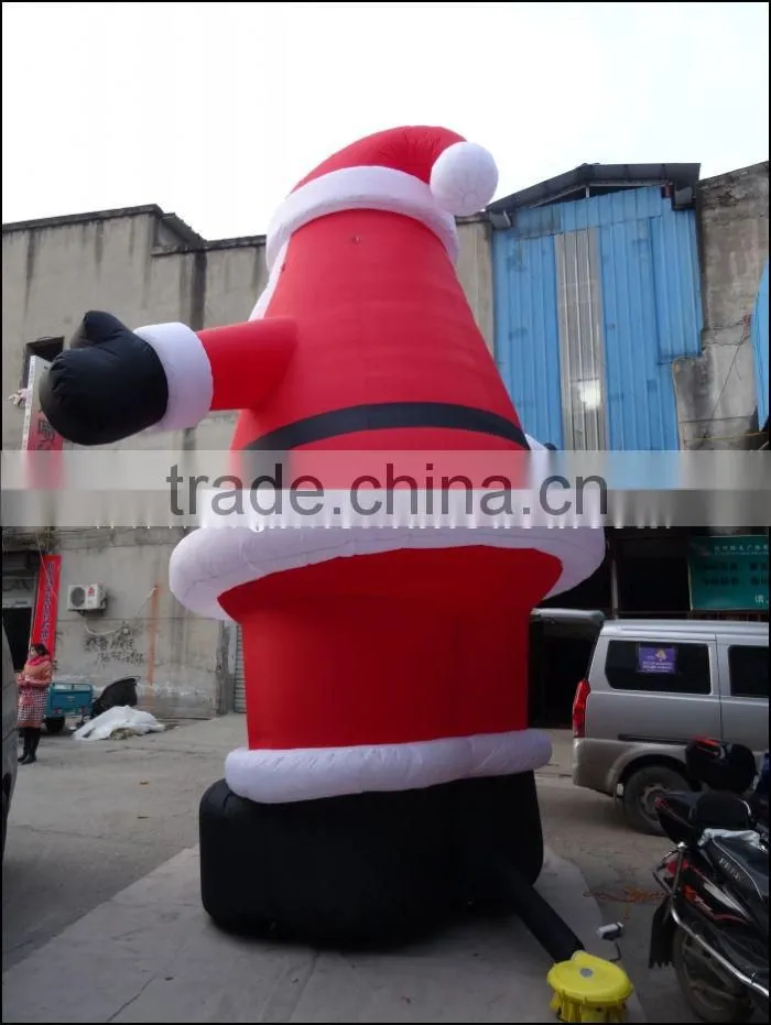 20ft Newest Outdoor Inflatable Sitting Santa for Christmas Decoration