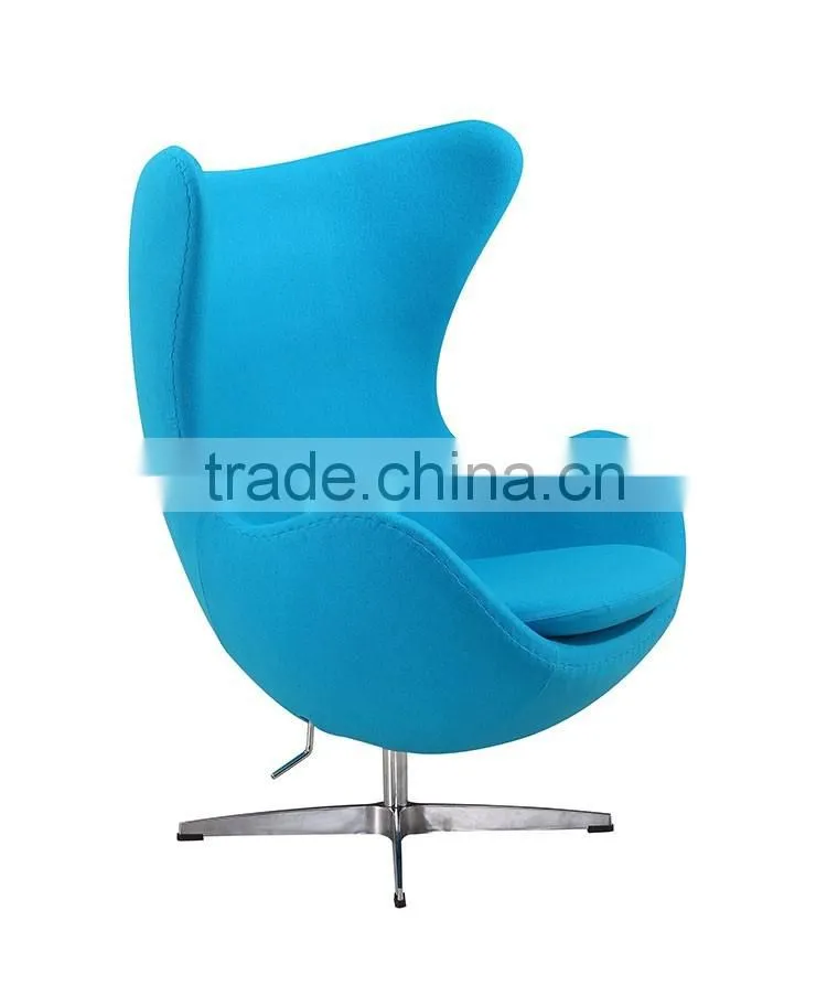 2016 Liansheng stylish wood lounge chair with fabric covered cushion seat leisure chair