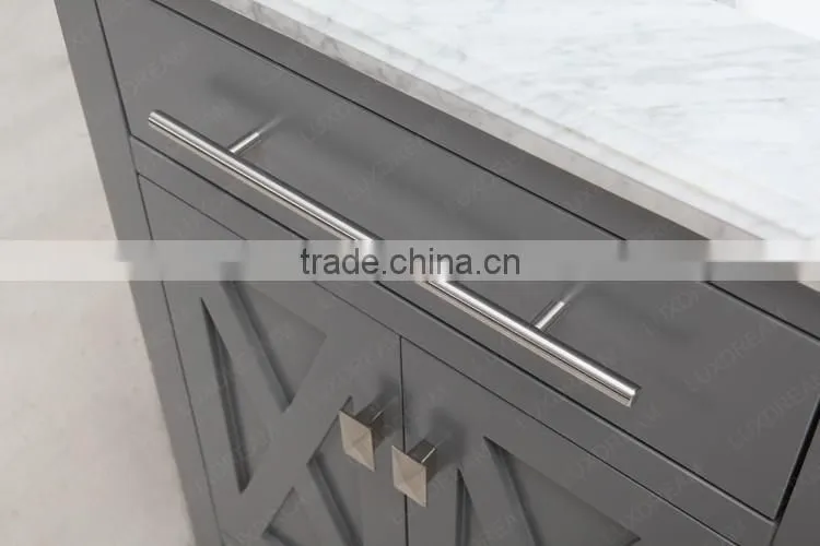 24" grey deluxe bathroom vanity with single CUPC sink