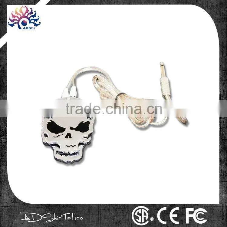Classical Chinese style 360 round Ying-Yang tattoo foot pedal with long wire plug