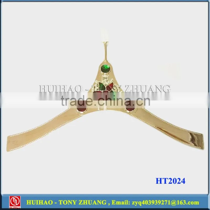 TPU gold plating shoes vamp ornament for sandal strap HT2030B