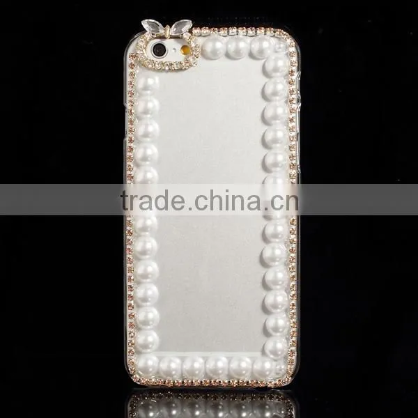 Wholesale custom rhinestone phone case for Apple iphone 6