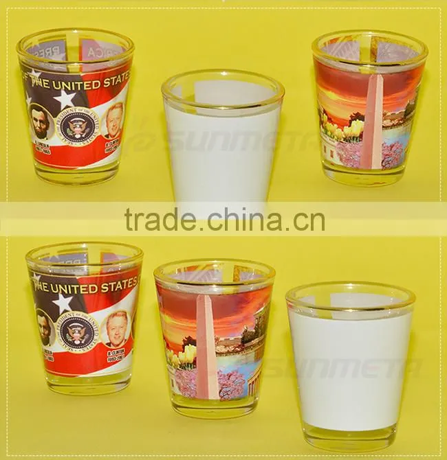 Sunmeta wholesale blank sublimation heat press small wine glass(3D-XJB)