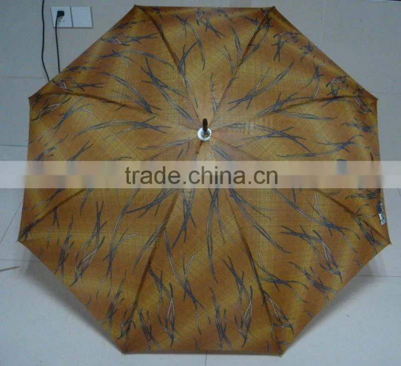 printed promotion golf umbrella with double ribs