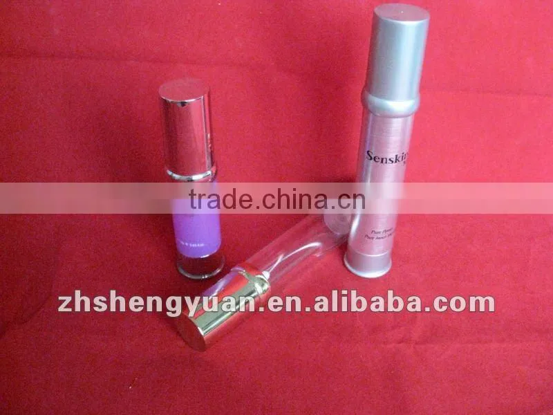 C1-3 30ML transparent airless lotion bottle with printing