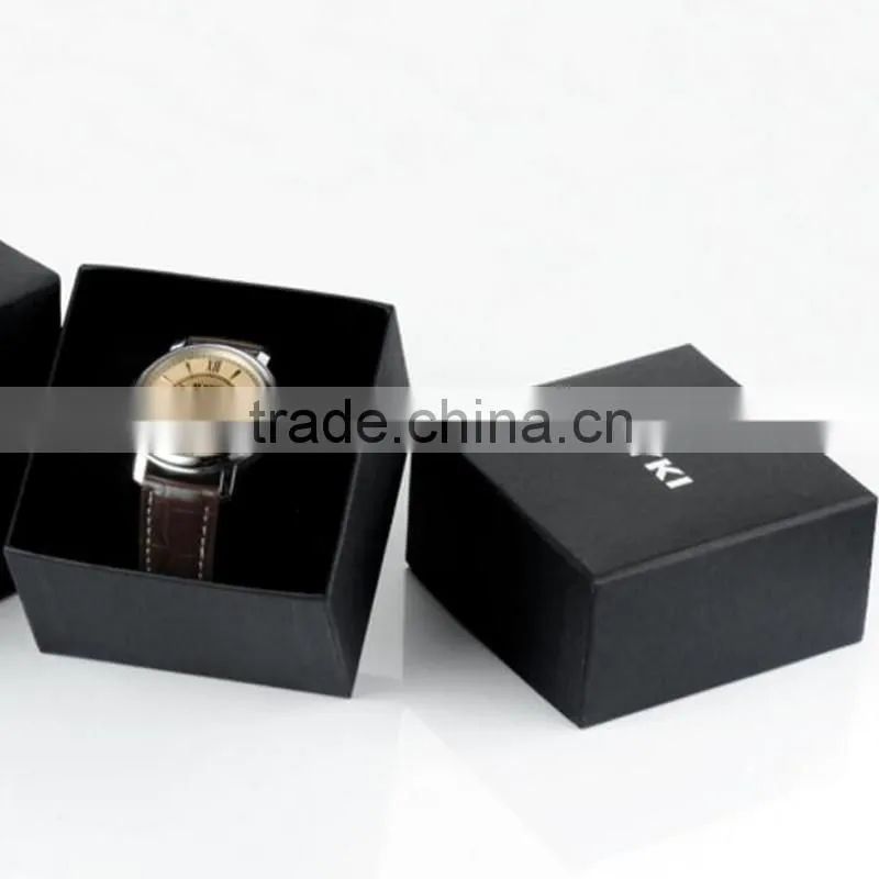 2016 black paper watch box with pillow wholesale