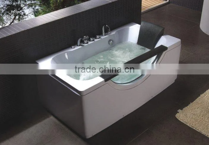 Rectangle Hydromassage Bathtub with Transparent Glass 1600*850*600mm