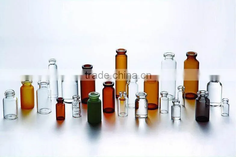 bayonet bottle with empty sterile glass vials for 10ml with10ml glass vial
