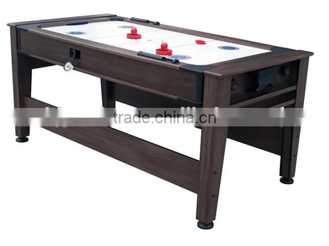 5' Factory promotion 2 in 1 Wooden game table with Cheaper price. Air hockey table, Pool table