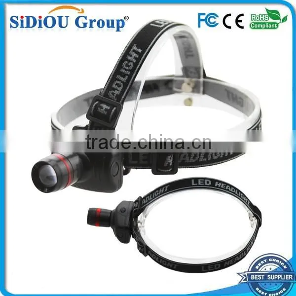 3W Focus Zoom LED Headlamp 3 Mode Energy Saving Outdoor Sports Camping Fishing Head Lamp Flashlights