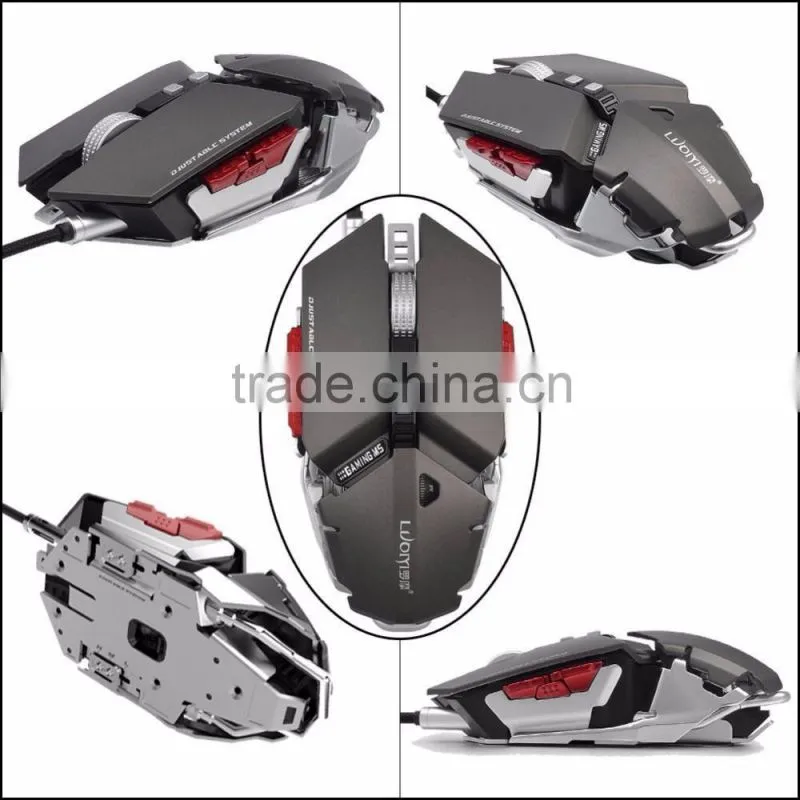 LUOM G50 Gaming Mouse 4000 DPI 10 Buttons Optical Wired Professional Mechanical Game Mouse