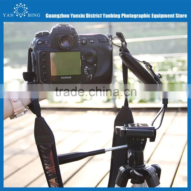 Factory supply cheapest leather hand digital wrist grip strap with quick release plate for DSLR camera