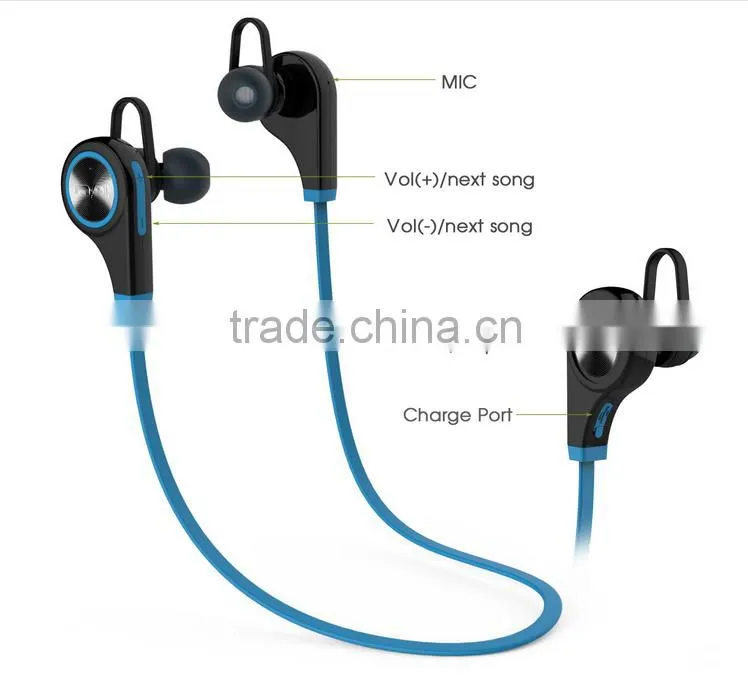 Newest Q9 Wireless Bluetooth 4.1 Headset Earphone Stereo Music Bluetooth Sport Headphone With Original packaging High Quality