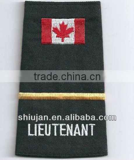 hot sale shoulder velcro patch/custom embroidery design patch for army