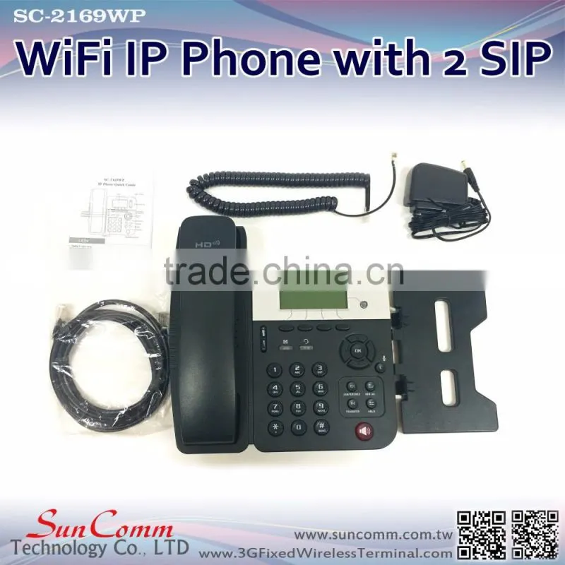 SC-2169WP Speed dial, SMS, Voicemail function WiFi IP Phone