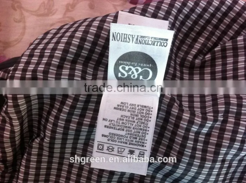 Men's shorts printing fabric label