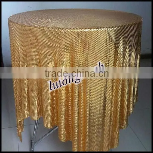 Metal sequin curtain for room divider