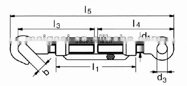 DIN1480 Turnbuckle Rigging Fastener