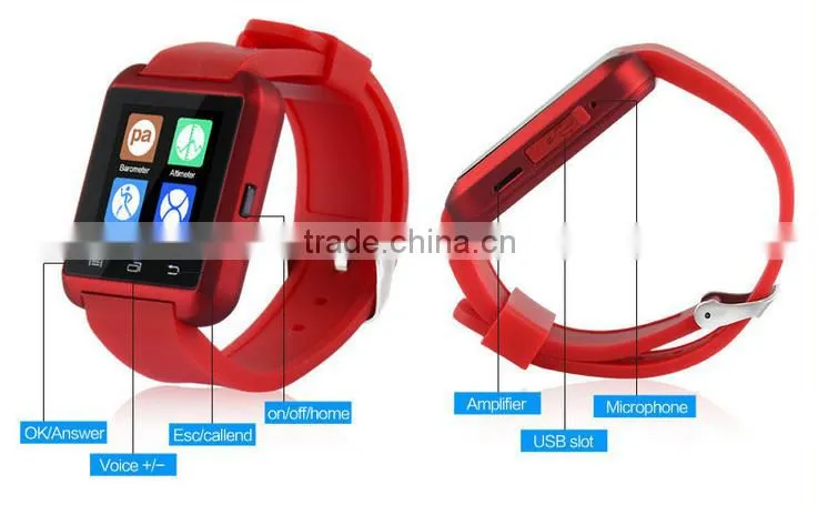 Factory price android wear a1 smart watch u8 a8 with bluetooth