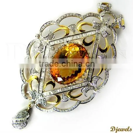 Diamond gold Pendant,Stylish Diamond Gold Pendant,Diamond Jewelry