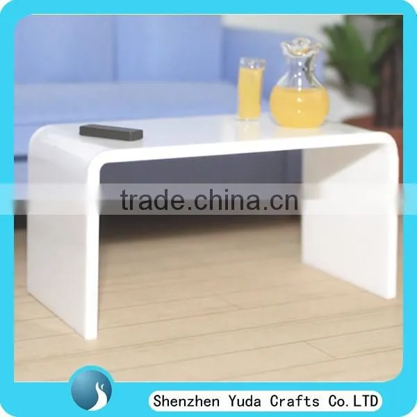 Living Room Clear Coffee Table PMMA Cocktail Table Acrylic Side Table