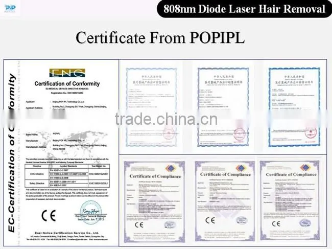 DLP7 808 diode Laser hair removal machine diode POP- DL7 808nm diode laser machine for POPIPL