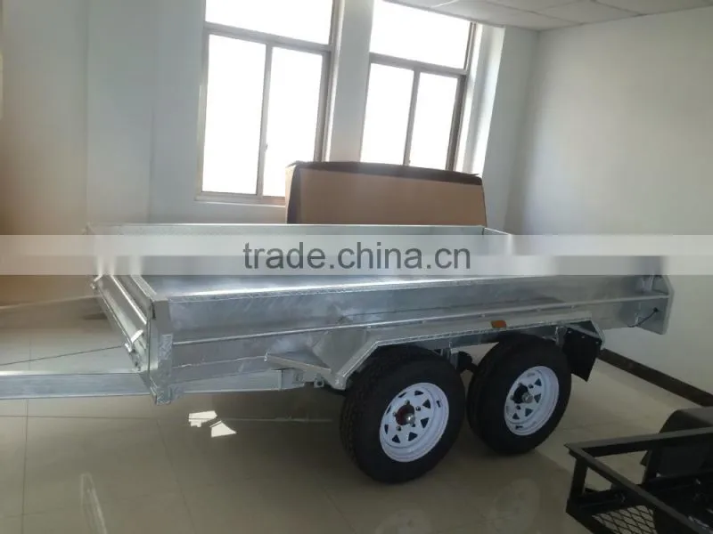 8x5ft Hot Dipped Galvanized Fully Welded Heavy Duty Tandem Trailer