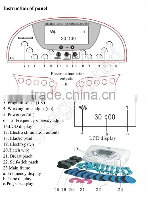 Portable EMS Electric Muscle Stimulator Breast Ehhacer Electrostimulation Machine for Salon