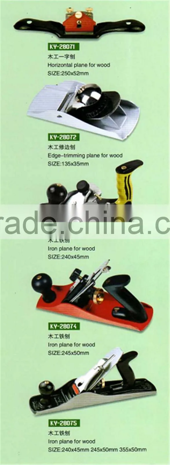 Construction carpenter tool set cutting hand iron plane diy wooden plane