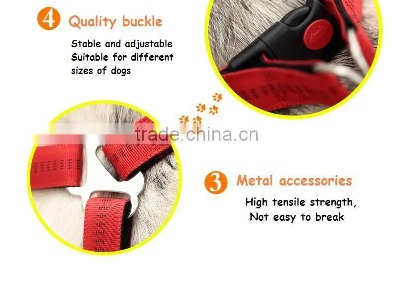 Durable wholesale pet dog leash and harness