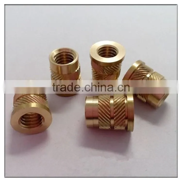 Factory manufacture high precision auto lathe machining brass/SUS spacer nut