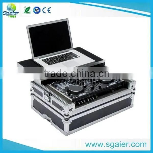 double 15" speaker flight case with wheel for audio system
