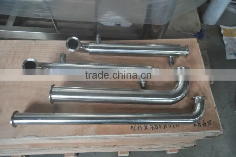 stainless steel jacketed sanitary tri clamp spool